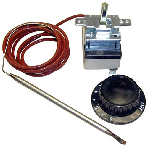 Randell ELHFT0100 Thermostat W/Dial D-Stem Flat Up Knob Low-235&deg;F 20A 120/240V Selco
