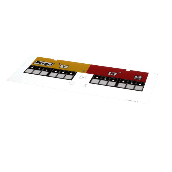 Pitco PTA6096501 Label/Overlay 2-Zone Blank