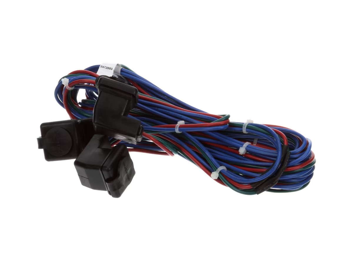 Hussmann 0472693 Shelf Wire Harness 3 Plug Black