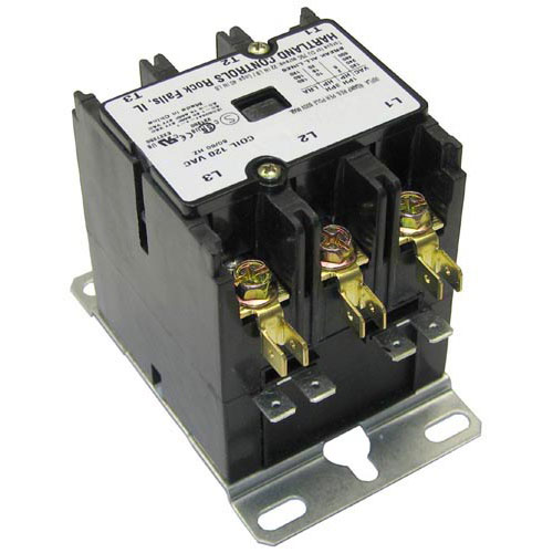 Champion 116166 Conveyor Dishwasher Contactor 3-Pole 60A Inductive/75A Resistive 208/240V