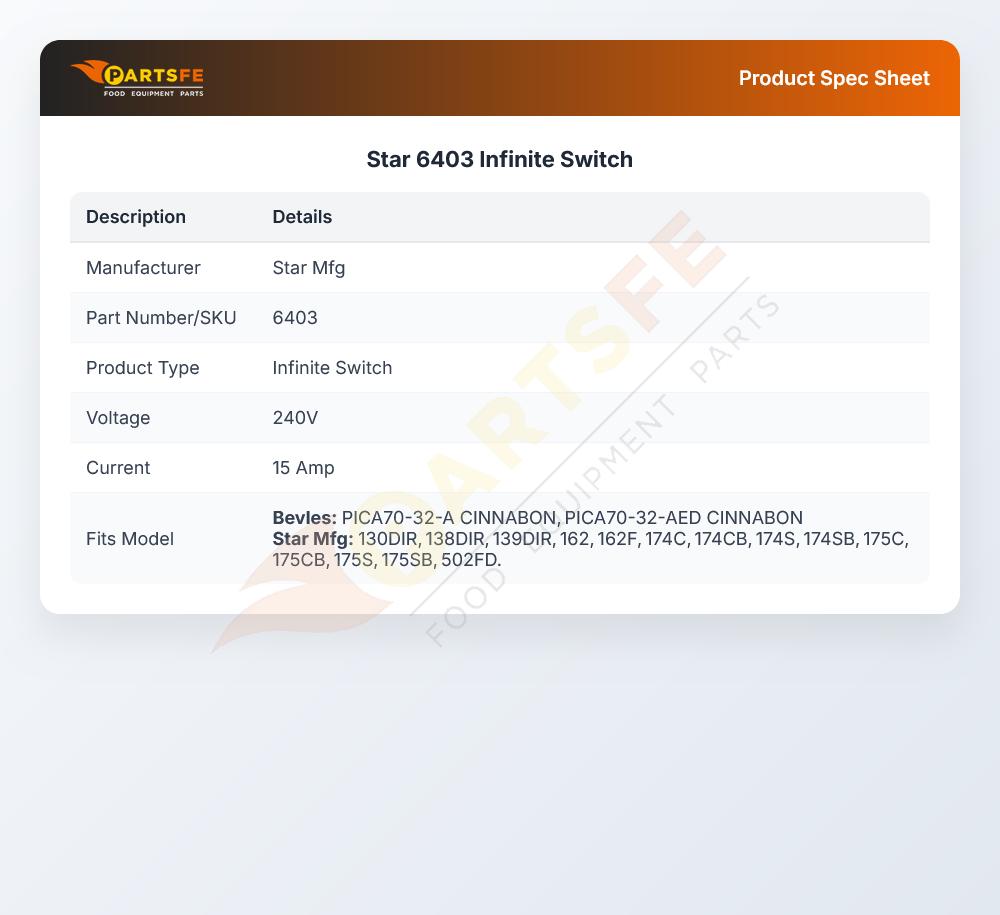 Star 6403 Infinite Switch