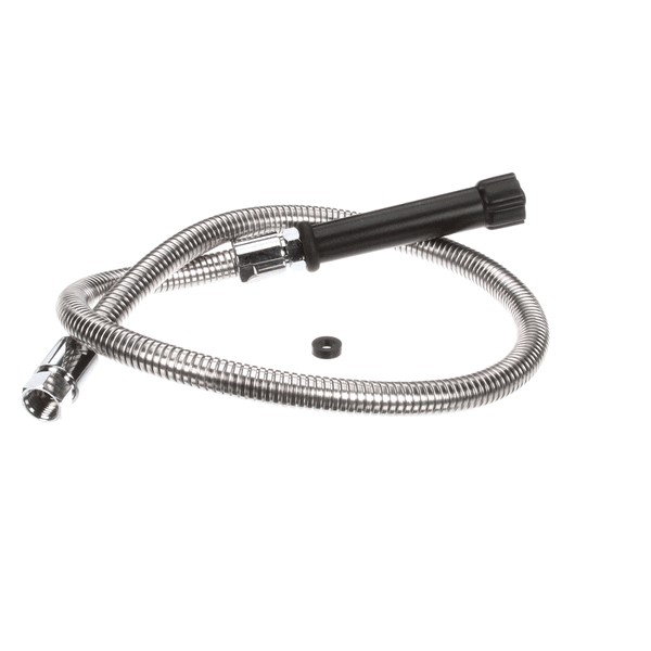 T&S Brass 5HSE44 Flex Hose W/Black Handle Stainless Steel 44"
