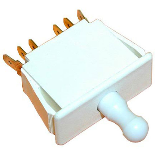 Middleby Marshall 28021-0047 Door Interlock Switch W/ White Round Push Button, 10 AMP, 125/277V