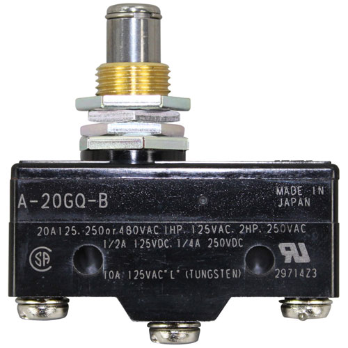 Pitco P9100-16 Micro Push Button Switch, SPDT;20 AMP, 125/250/480 Volt