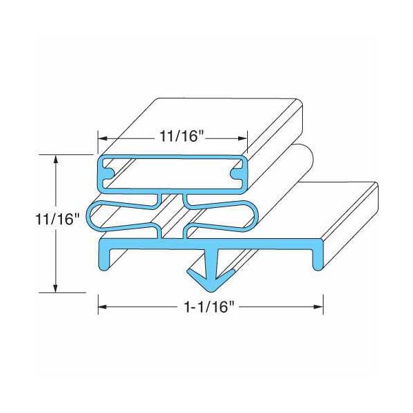 Glastender 06001309 Door Gasket 19 1/4" X 32 1/2" PartsFe